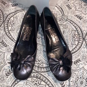 Ferragamo Salvatore leather flats